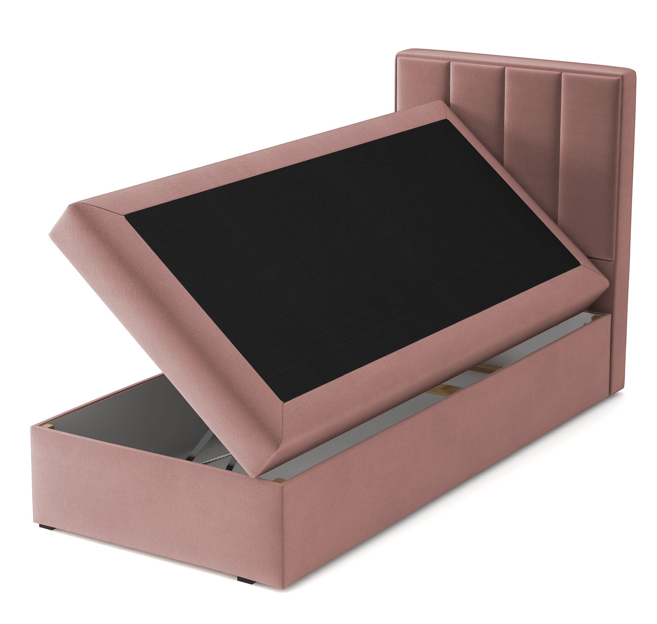 selsey-rinus-kontinentalbett-90x200-cm-mit-stauraum-rechts-rosa-velours-wasserab image 4
