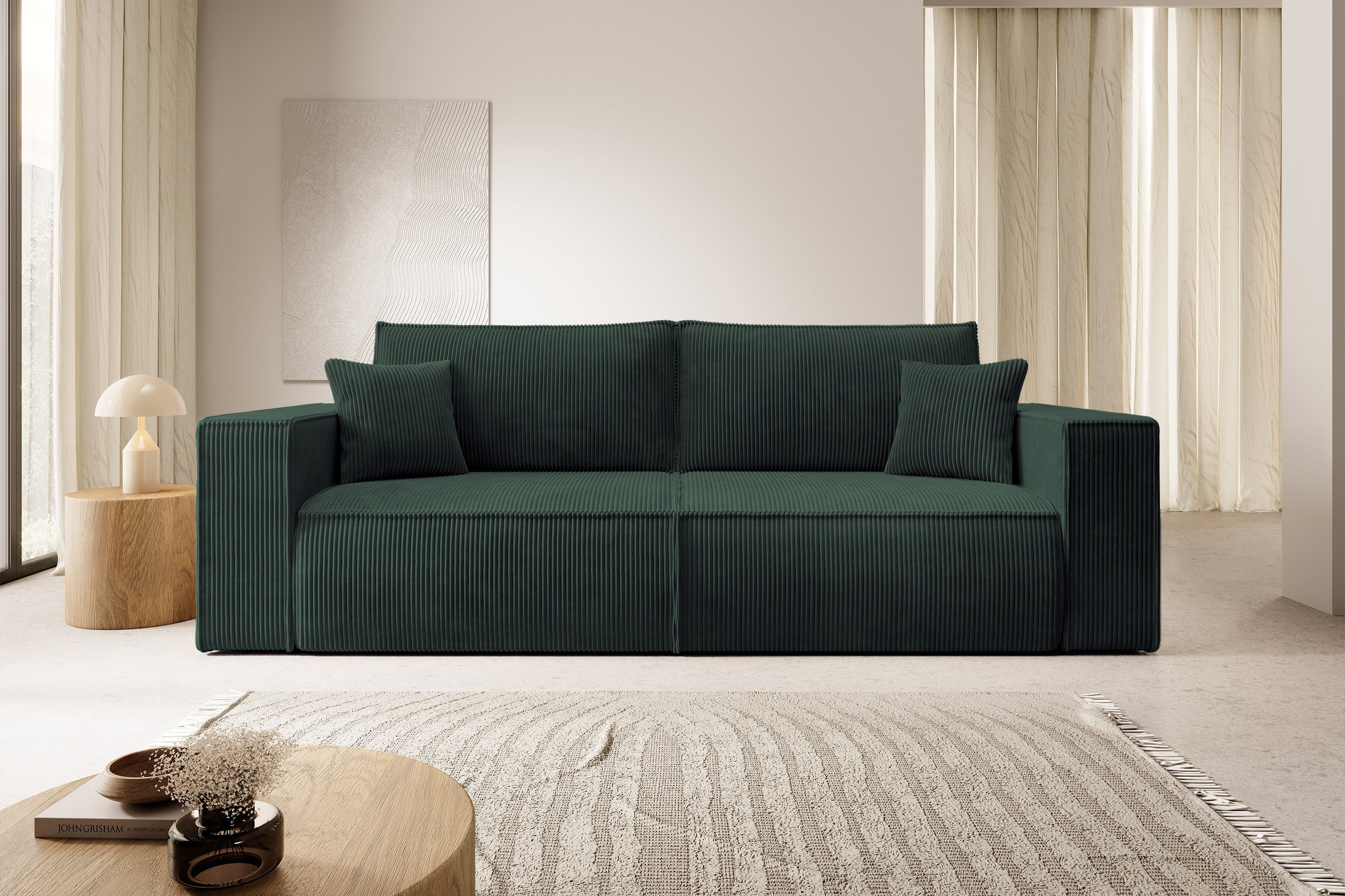 selsey-farese-dreisitzer-schlafsofa-mit-stauraum-gr-n-cordstoff image 2