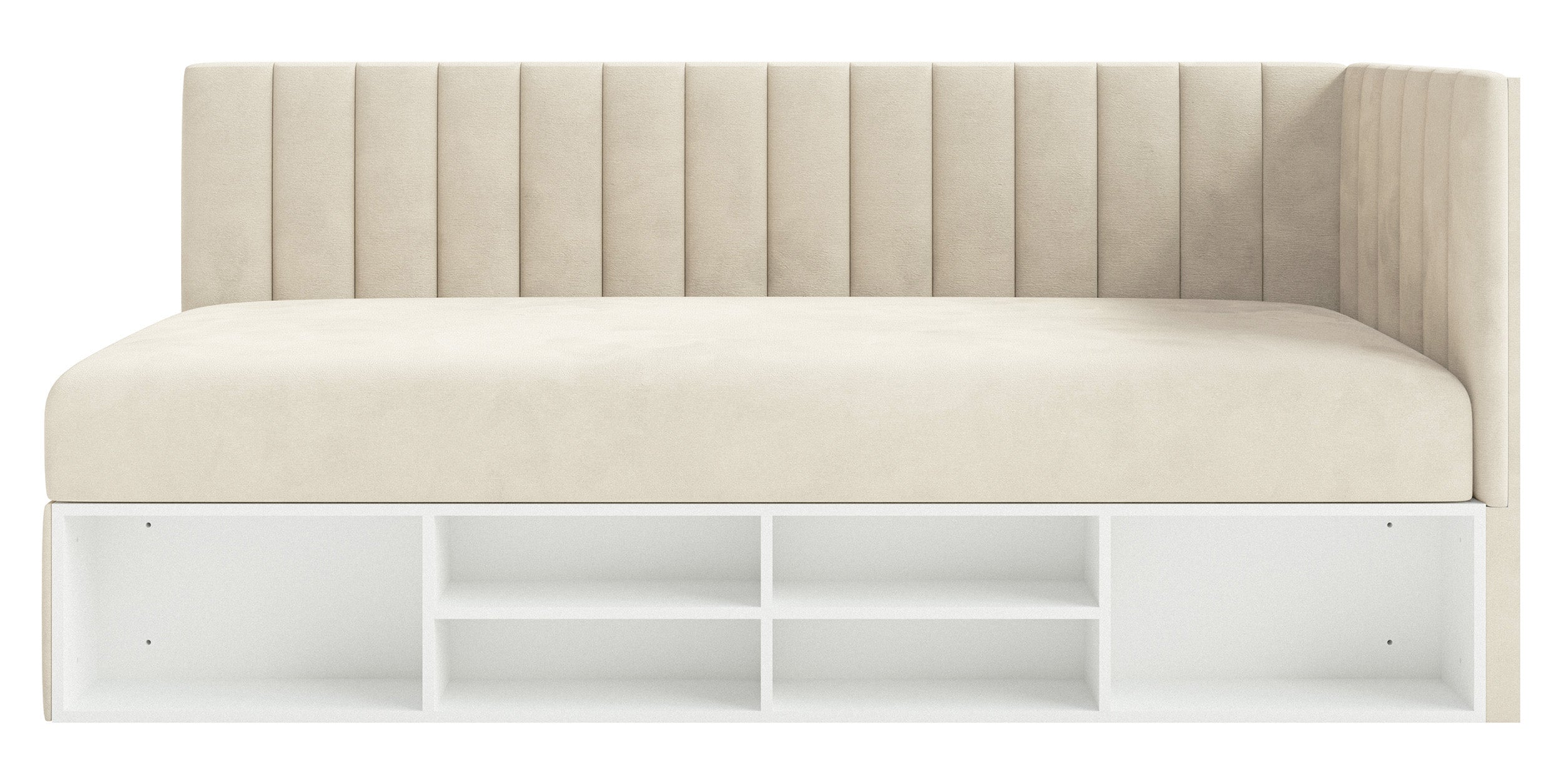 selsey-ventrio-jugendbett-90x200-cm-rechts-mit-stauraum-hellbeiger-velours image 6
