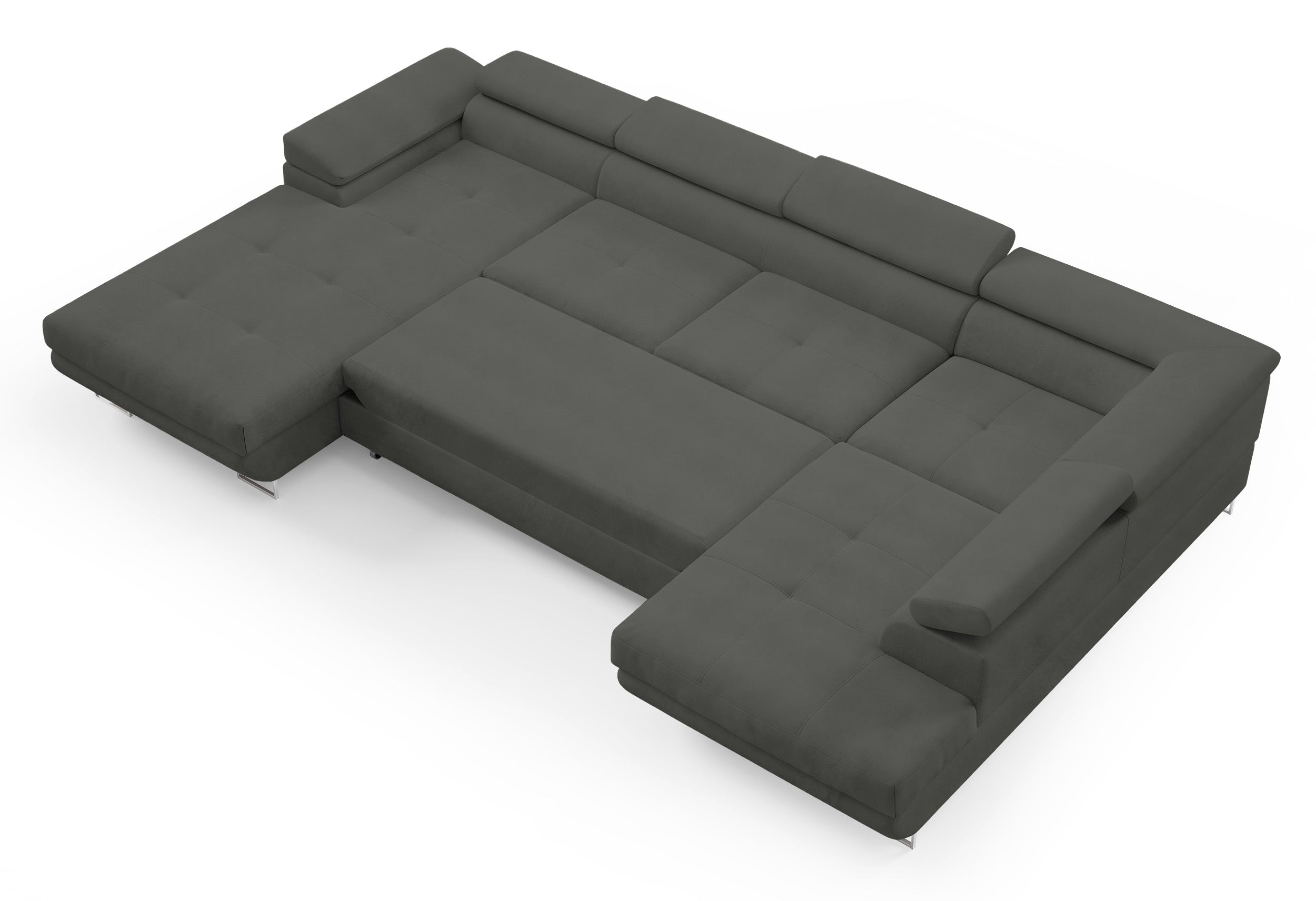 selsey-nollia-ecksofa-u-form-rechts-mit-schlaffunktion-dunkelgrau-boucl image 3