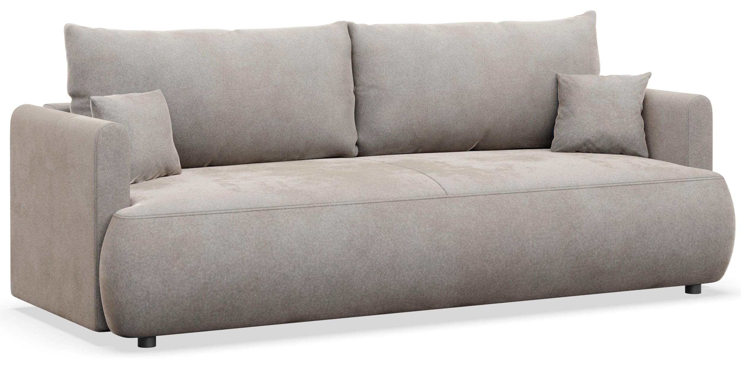 selsey-ovo-mini-dreisitziges-ausklappbares-sofa-mit-stauraum-grauer-velours image 5