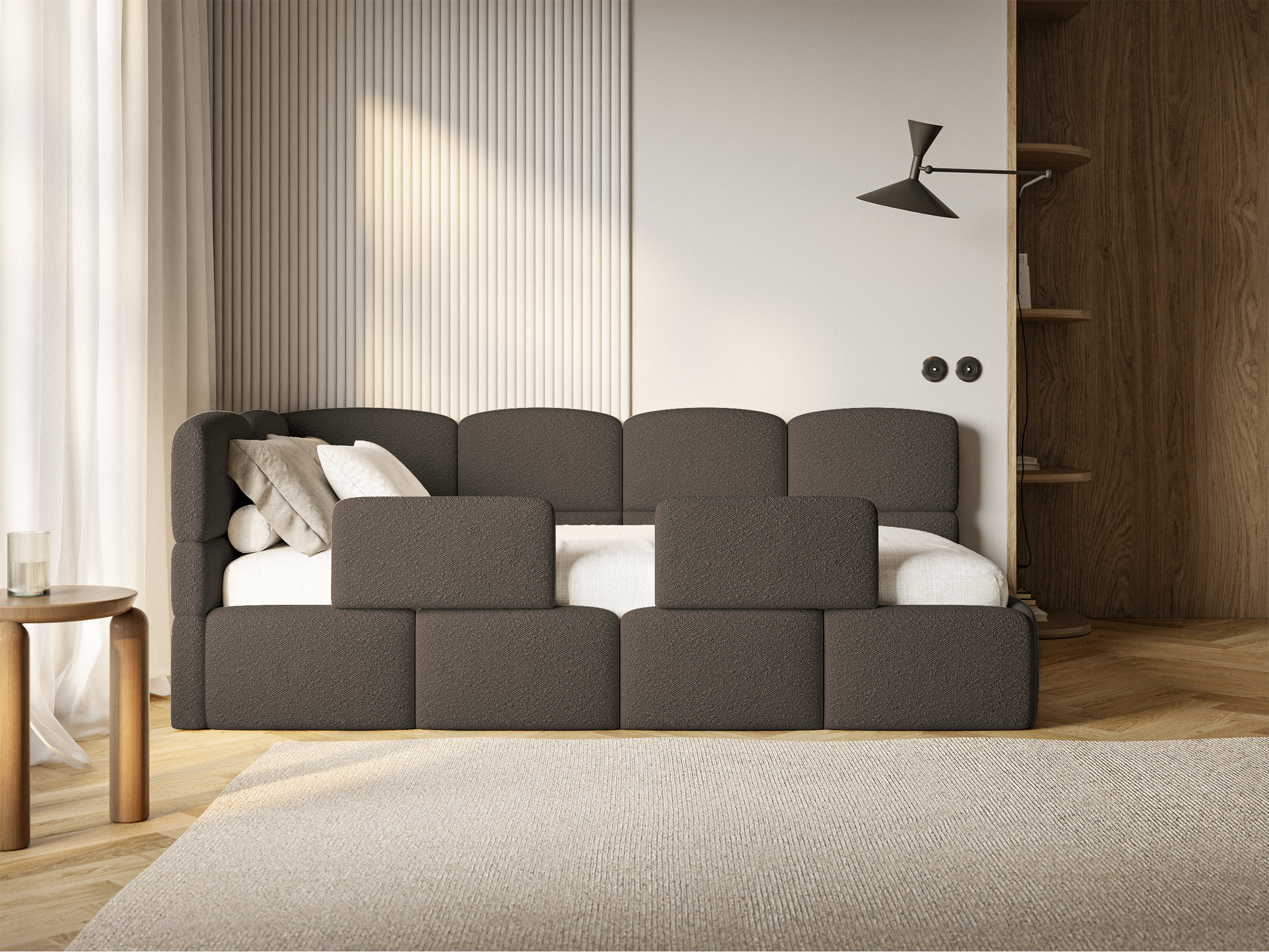 selsey-cloudy-jugendbett-90x200-cm-links-mit-stauraum-braunes-boucl image 5