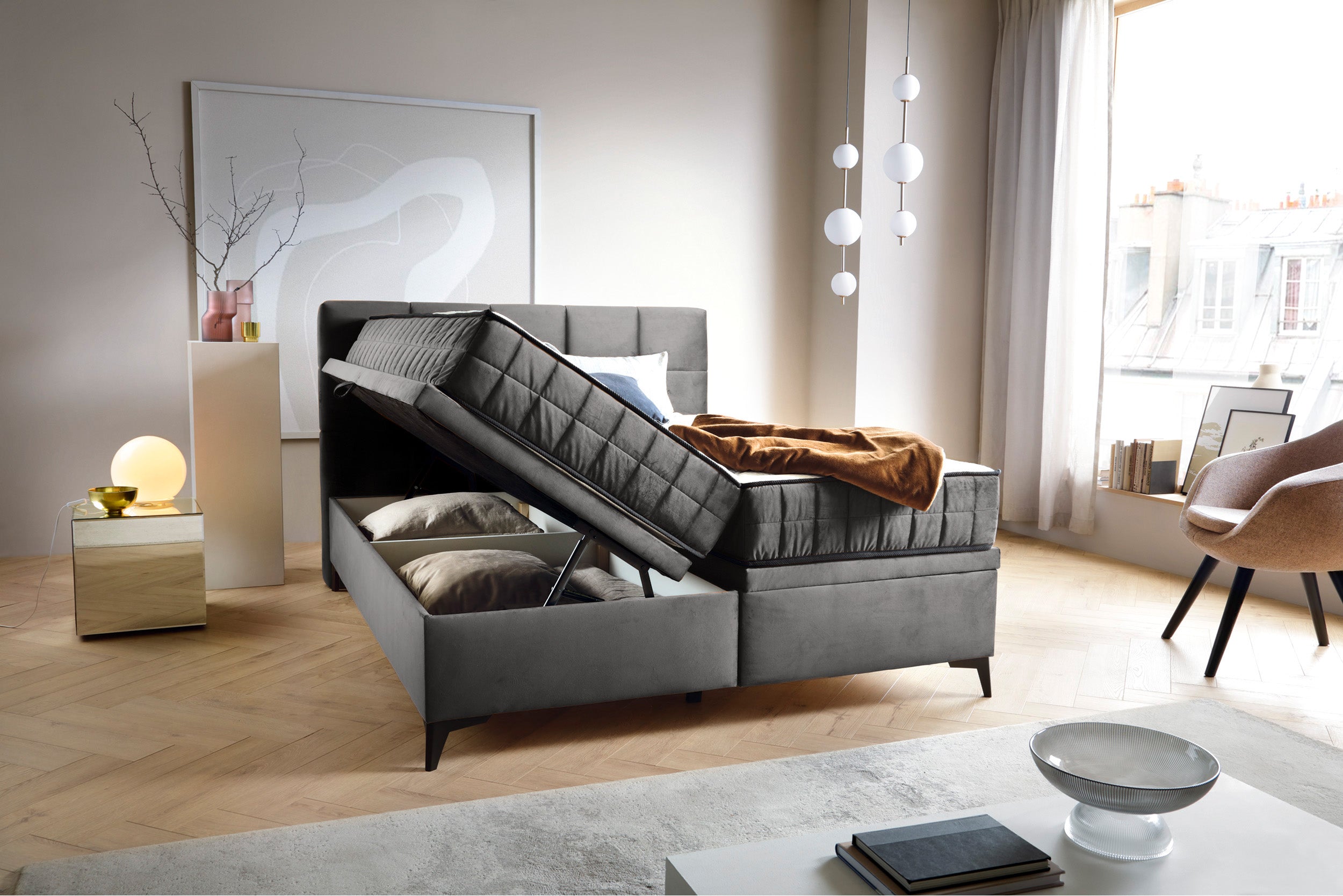 selsey-beriano-kontinentales-bett-180x200-cm-mit-stauraum-und-matratze-aschgraue image 4